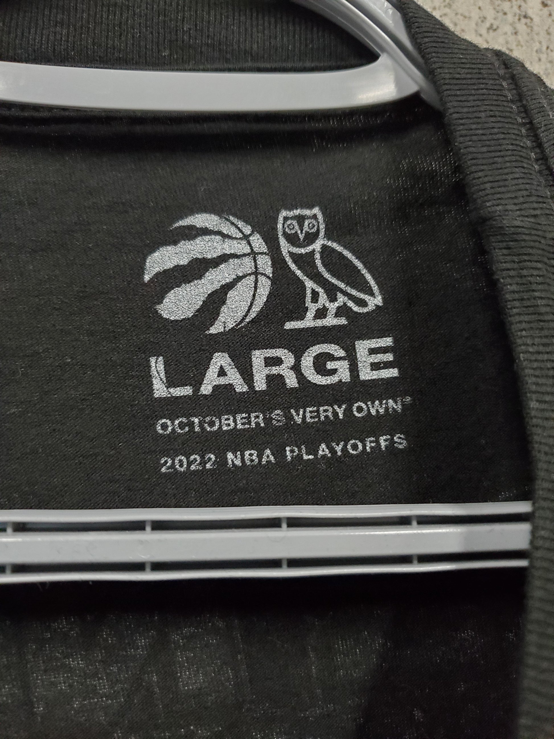 Raptors OVO 2022 Playoffs long sleeve T-shirt size XL